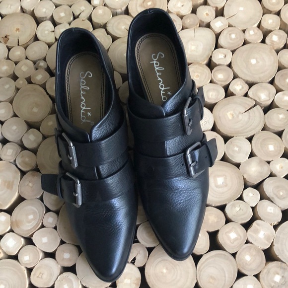 splendid Carla buckle booties black 7.5 - Picture 2 of 5